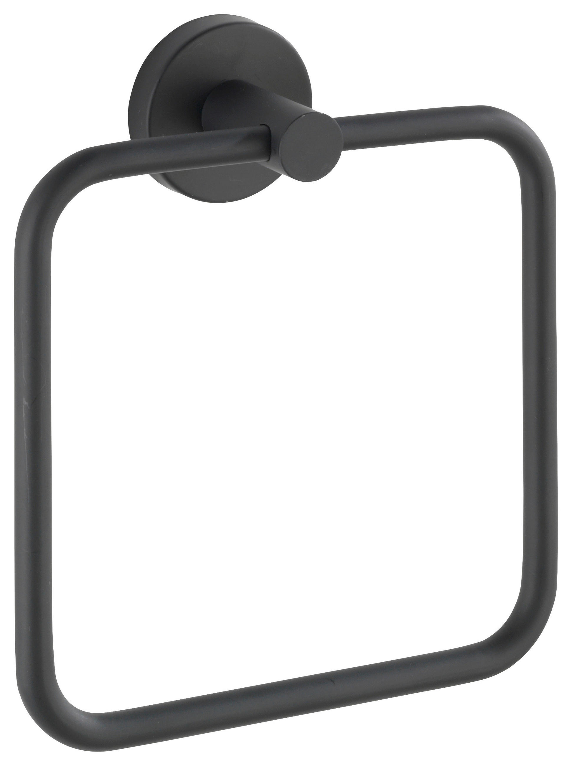 HANDTUCHHALTER Schwarz - Schwarz, Basics, Metall (16/18/5,5cm) - Wenko
