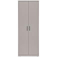 DREHTÜRENSCHRANK  in Kaschmir  - Kaschmir/Schwarz, Basics, Holzwerkstoff/Metall (72/194/54cm) - Xora