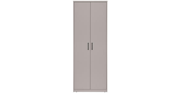 DREHTÜRENSCHRANK  in Kaschmir  - Kaschmir/Schwarz, Basics, Holzwerkstoff/Metall (72/194/54cm) - Xora