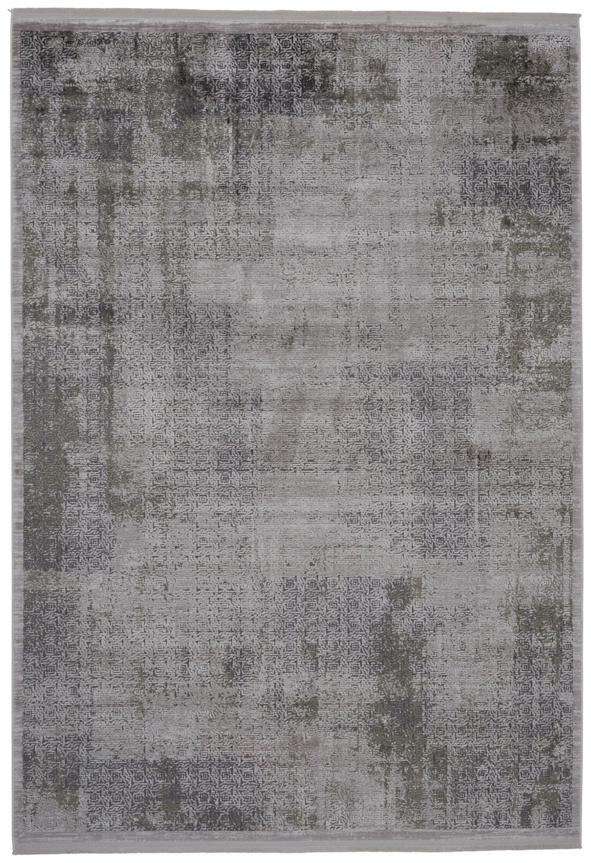 VINTEDŽ TEPIH  siva, zelena     - siva/zelena, Dizajnerski, tekstil (80/150cm) - Dieter Knoll