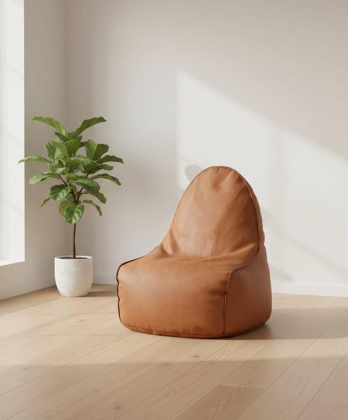 SITZSACK  - Haselnussfarben, MODERN, Textil (80/95/85cm)