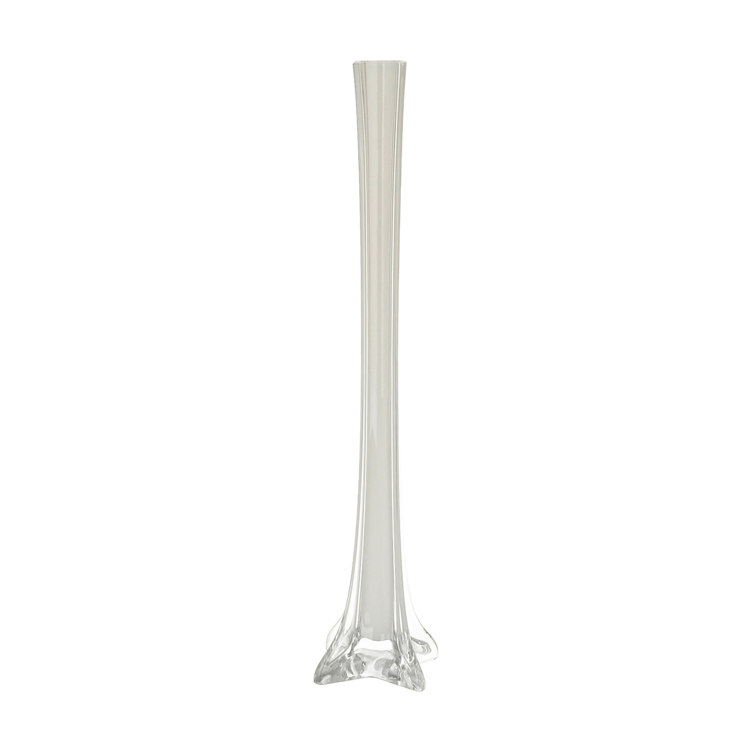 VÁZA 50 cm  - világosszürke, Basics, üveg (10/50/10cm) - Ambia Home