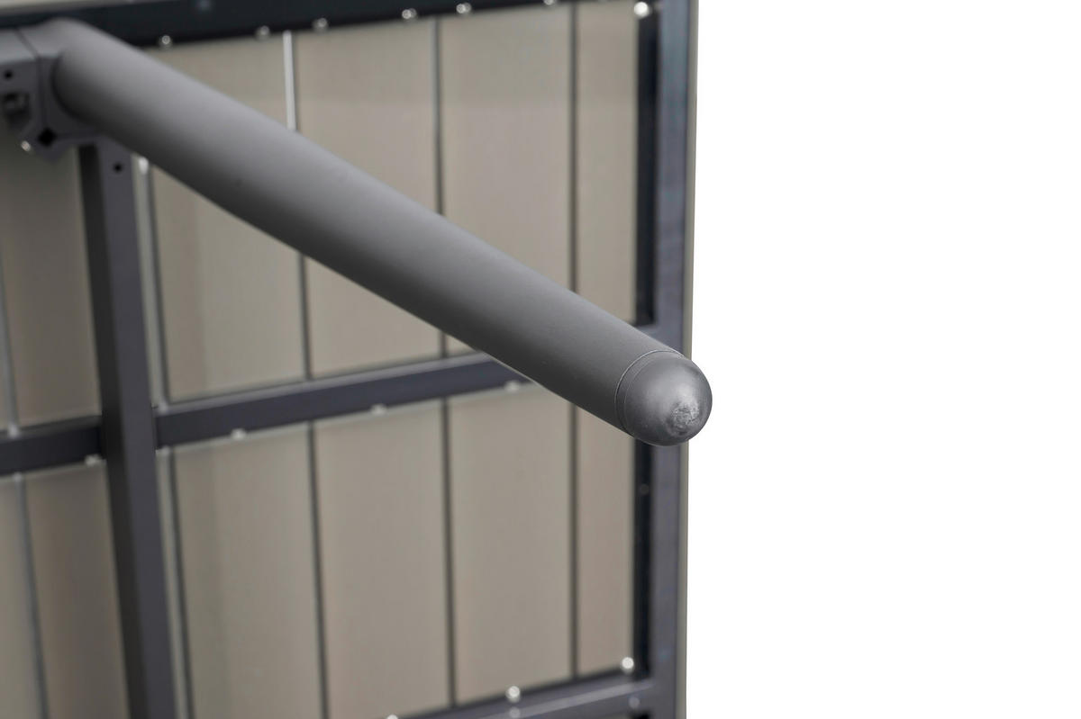 GARTENTISCH 160-240/90/78 cm Metall, Kunststoff rechteckig  - Anthrazit/Grau, MODERN, Kunststoff/Metall (160-240/90/78cm) - Ambia Garden