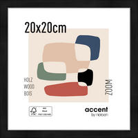 BILDERRAHMEN 22,5/22,5 cm  - Schwarz, Basics, Holzwerkstoff (22,5/22,5cm)