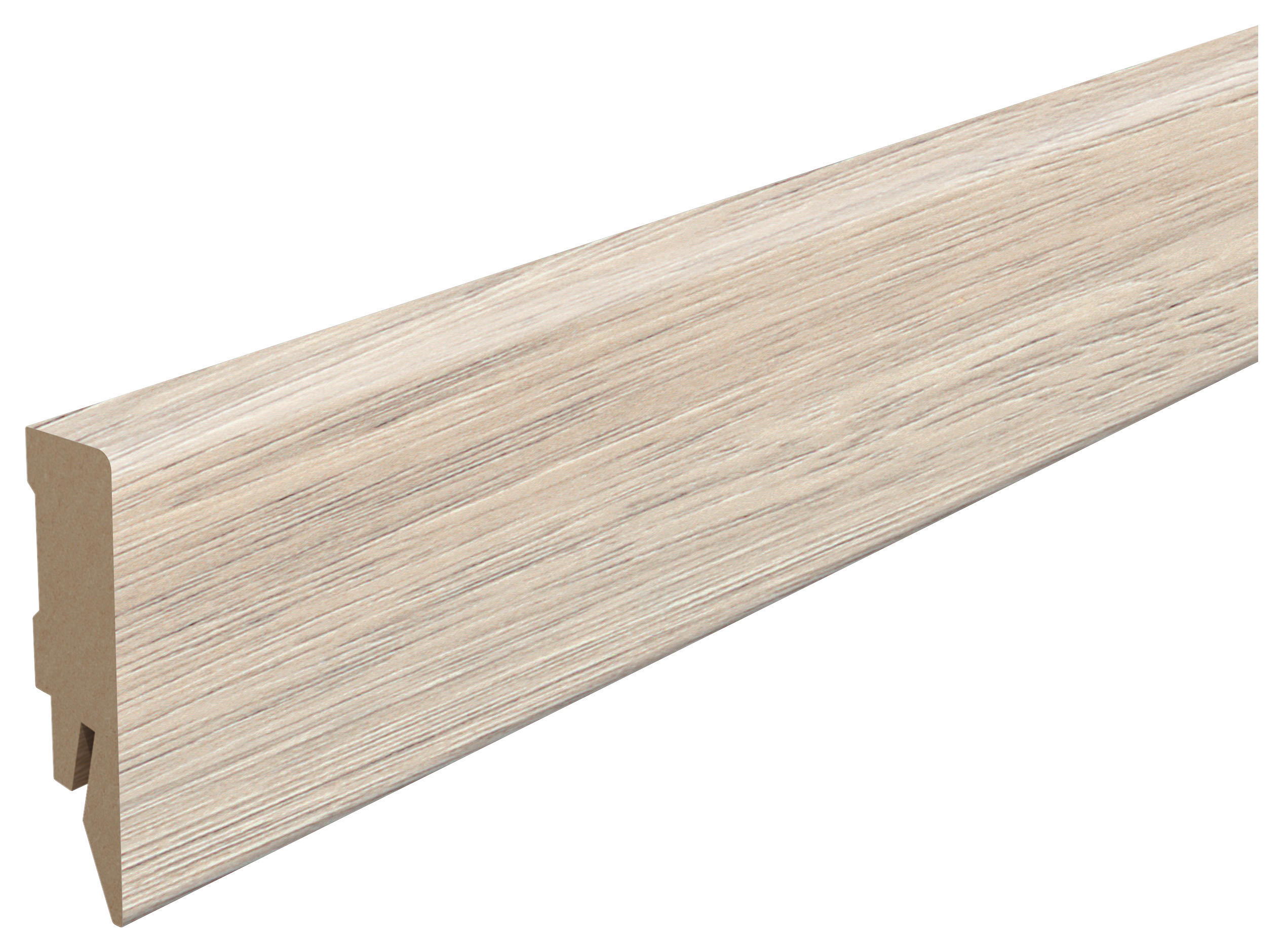 Egger Holzwerkstoffe Sockelleiste Kubische Leiste Hellbraun 1.4x5.8x240 cm