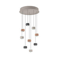 LED-HÄNGELEUCHTE Musterring 54/200 cm   - Aprikose/Anthrazit, Design, Metall (54/200cm) - Musterring