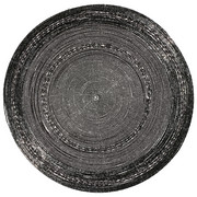 PLATZDECKCHEN Metall, Glas Grau, Silberfarben 35 cm - Silberfarben/Grau, Basics, Glas/Metall (35cm) - Ambia Home