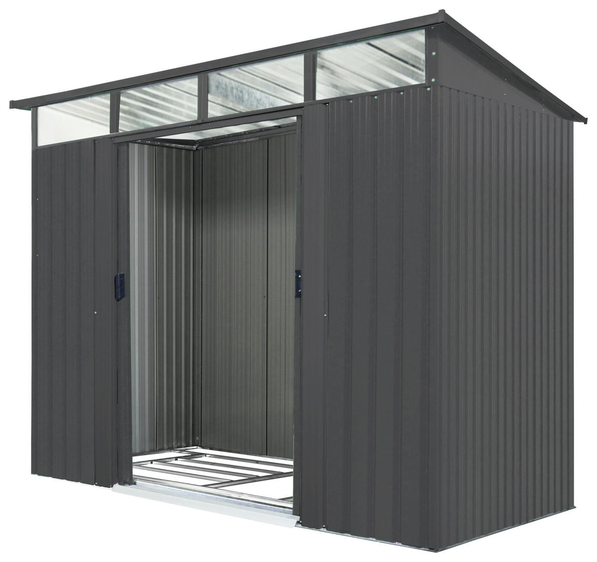 GERÄTEHAUS 238/203/194 cm  - Anthrazit, Basics, Metall (238/203/194cm)