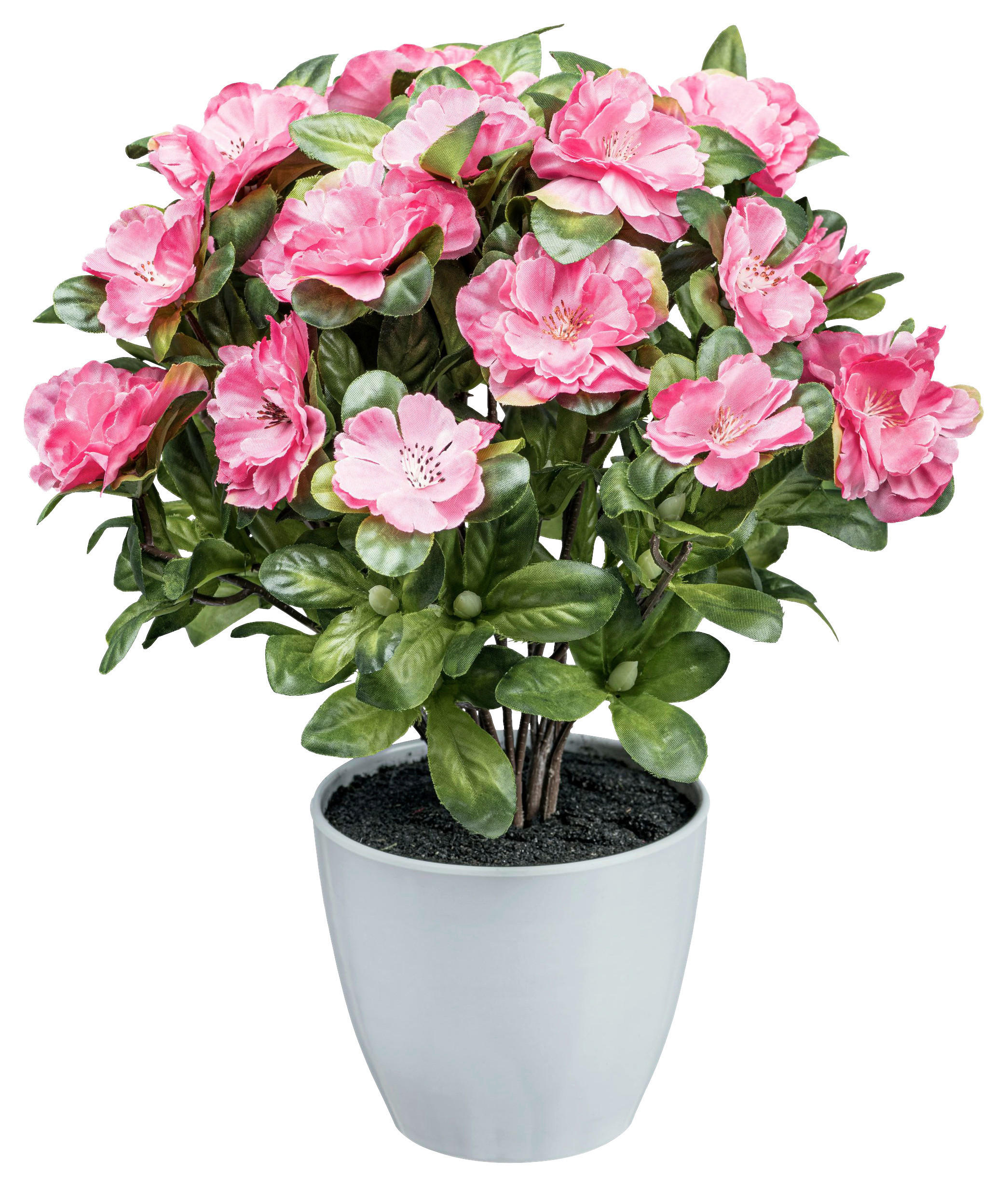 KUNSTPFLANZE 32 cm  - Dunkelrosa/Weiß, Design, Kunststoff (32cm)