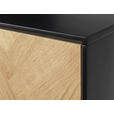 HIGHBOARD  - Eichefarben/Goldfarben, Design, Holzwerkstoff/Metall (95/160/40cm) - Novel