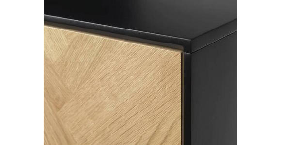 HIGHBOARD  - Eichefarben/Goldfarben, Design, Holzwerkstoff/Metall (95/160/40cm) - Novel