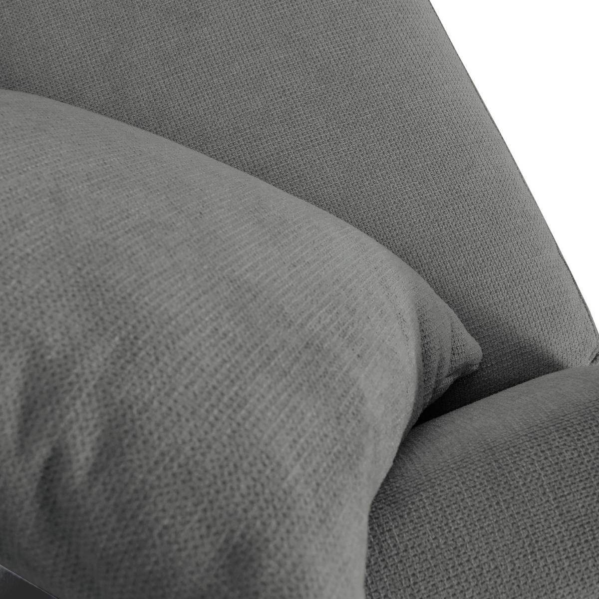 ECKSOFA Braun Flachgewebe  - Schwarz/Braun, Design, Kunststoff/Textil (235/175cm) - home24