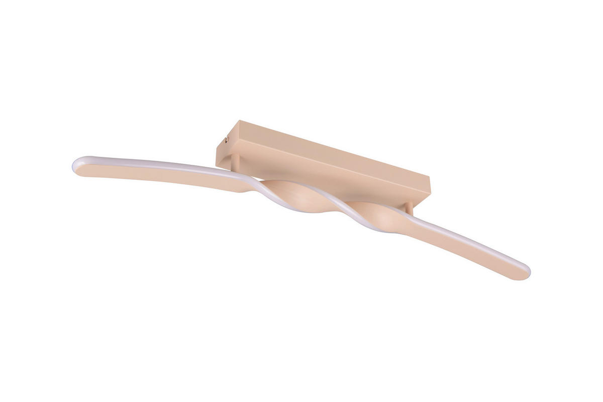 LED-DECKENLEUCHTE 79/12,5/8 cm   - Sandfarben/Weiß, Design, Kunststoff/Metall (79/12,5/8cm)