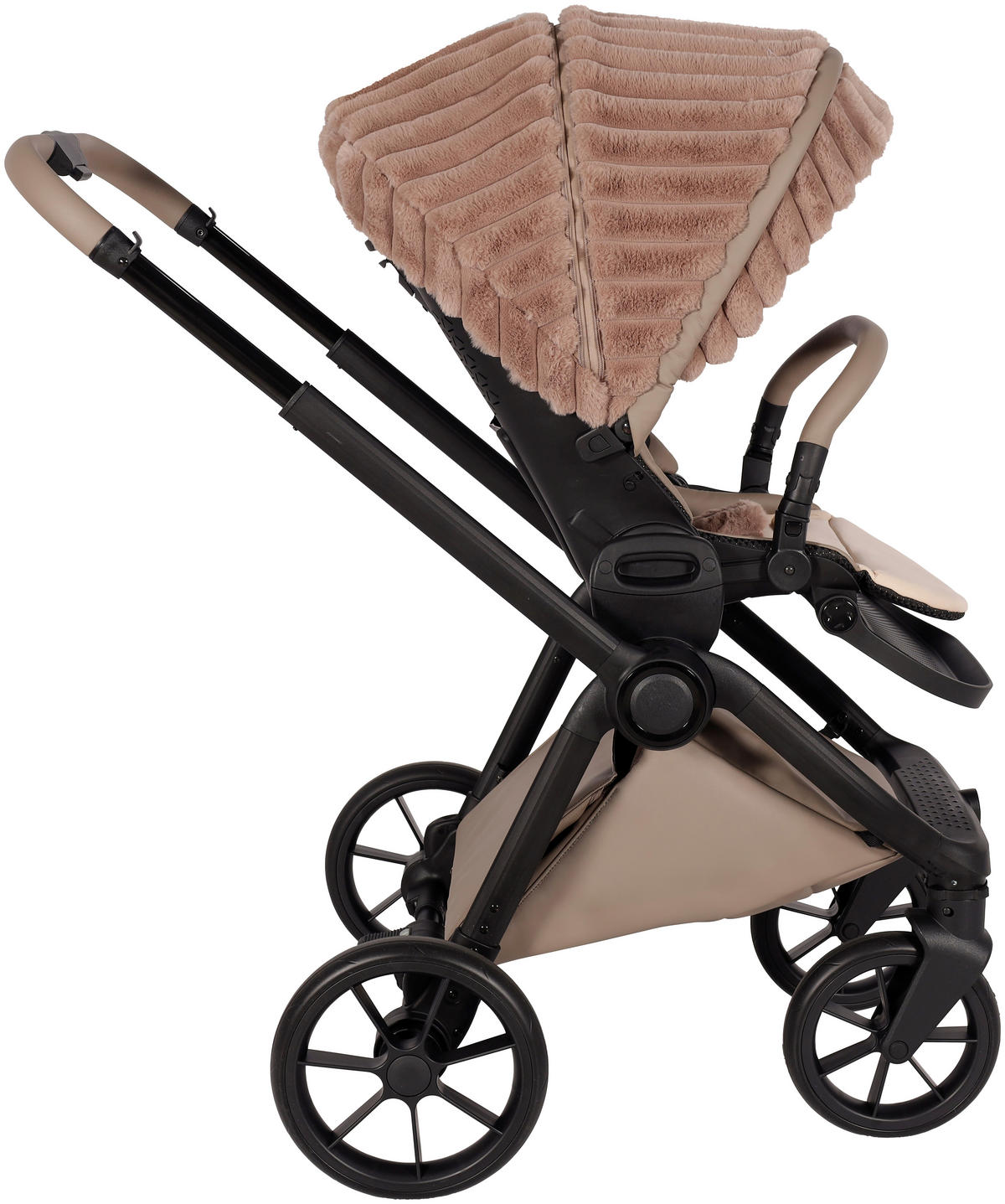 BARNVAGNSSET Facetty  - cappuccino/svart, Design, metall/textil (104,5/62/94cm) - Jimmylee