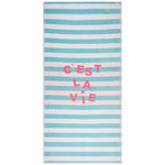 STRANDTUCH Blau, Creme 90/180 cm  - Blau/Creme, Trend, Textil (90/180cm) - Esposa