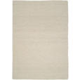 HANDWEBTEPPICH 200/200 cm Helsinki Naturfarben, Weiß quadratisch  - Naturfarben/Weiß, Basics, Textil (200/200cm) - Linea Natura