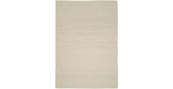 HANDWEBTEPPICH 200/200 cm Helsinki Naturfarben, Weiß quadratisch  - Naturfarben/Weiß, Basics, Textil (200/200cm) - Linea Natura