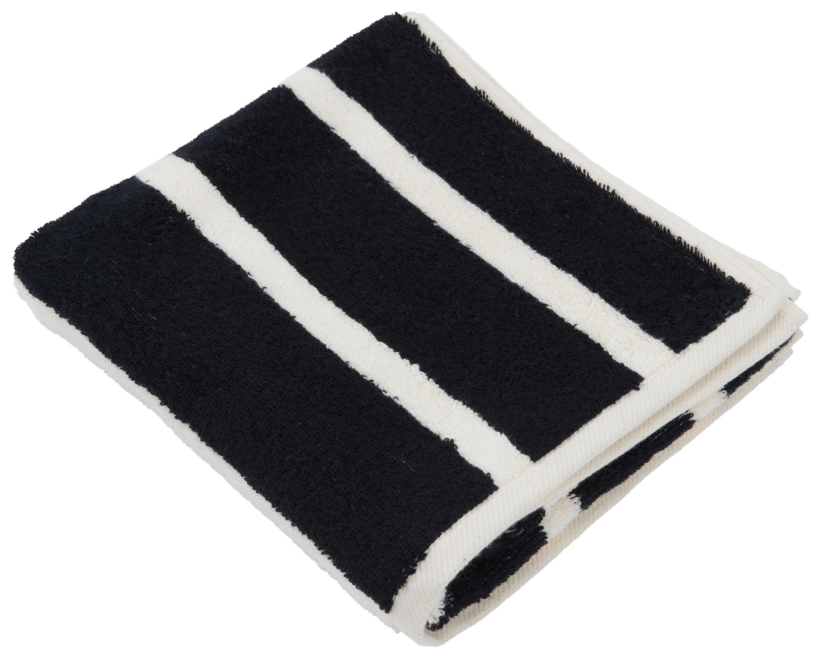 RUČNÍK, 50/100 cm, černá, ecru - černá/ecru, Konvenční, textil (50/100cm) - Dieter Knoll