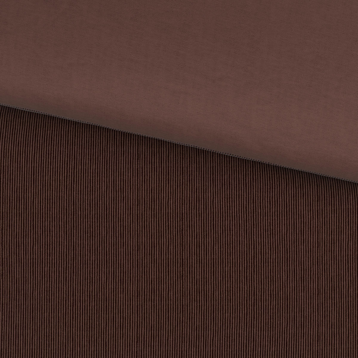 WENDEBETTWÄSCHE Satin 200/200 cm  - Dunkelbraun, Textil (200/200cm) - Bio:Vio