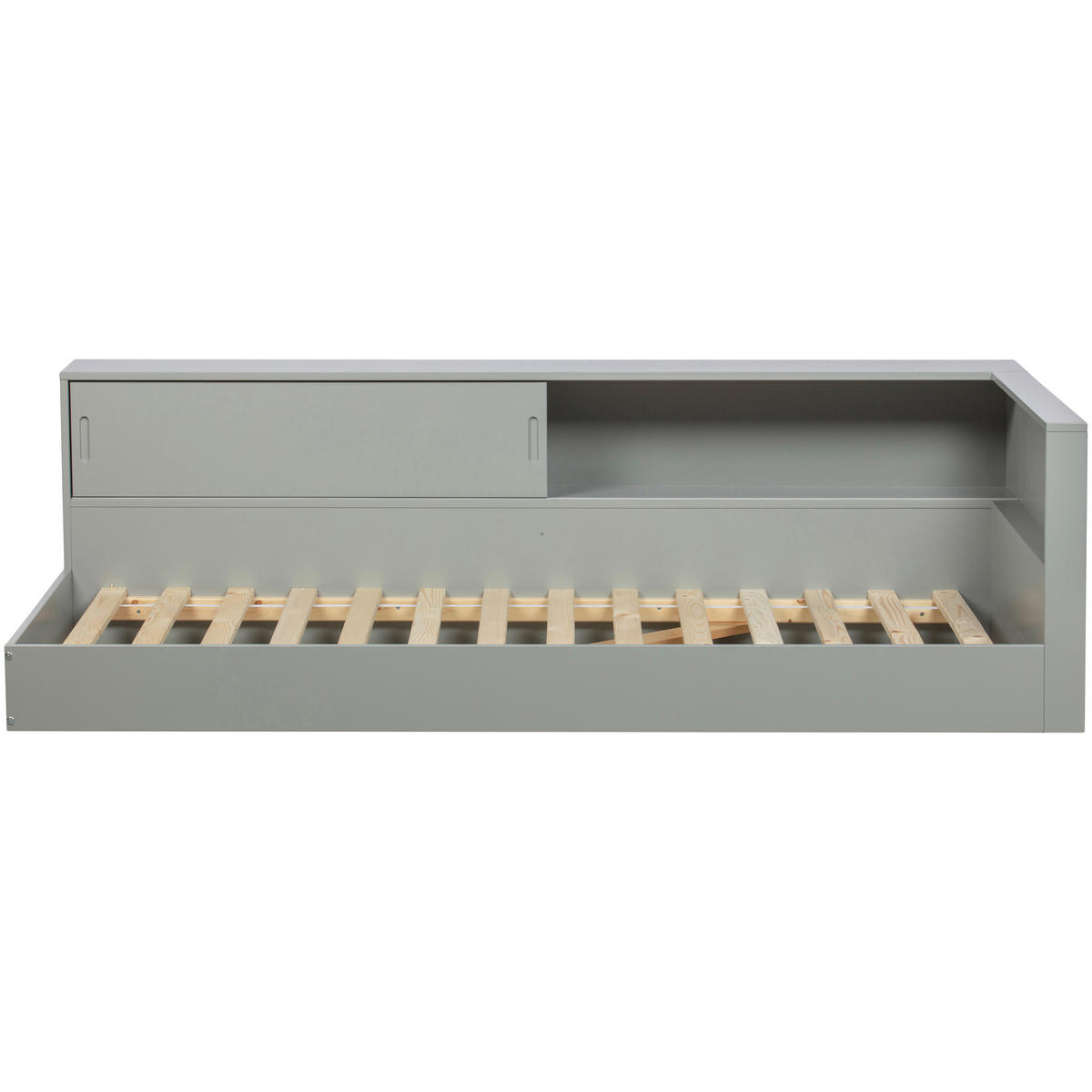 BETT 90/200 cm  in Grau  - Grau, Design, Holz (90/200cm) - Livetastic