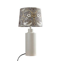 TISCHLEUCHTE PR Home Solo   - Beige/Grau, KONVENTIONELL, Textil/Metall (48cm)
