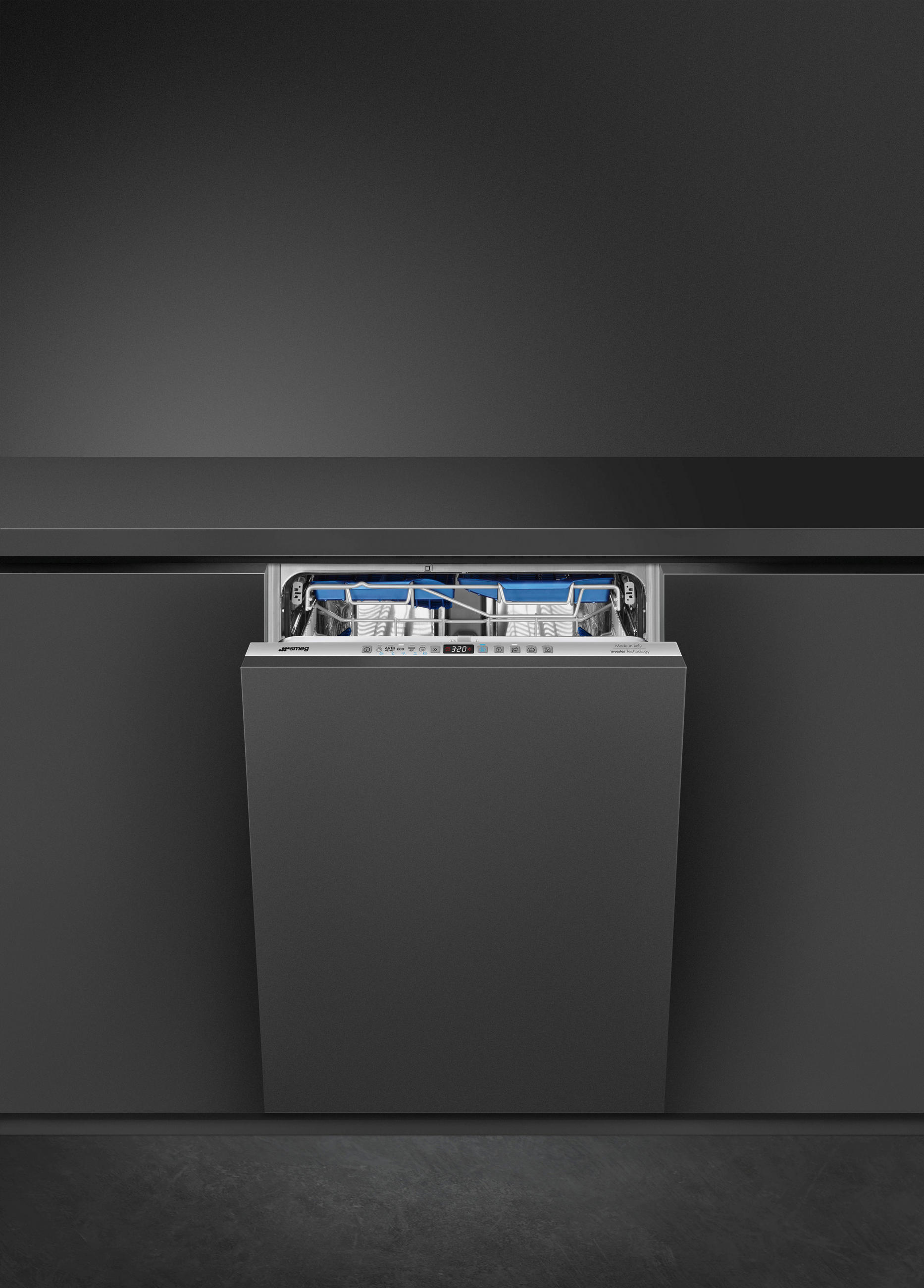 GESCHIRRSPÜLER STL333CL  - Edelstahlfarben, Basics, Kunststoff/Metall (59,8/81,8/54,5cm) - SMEG