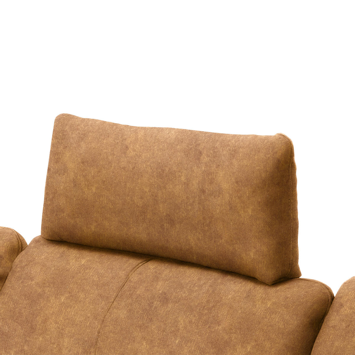 ECKSOFA in Velours Cognac  179/301 cm  - Cognac/Schwarz, Design, Textil/Metall (179/301cm) - Chilliano