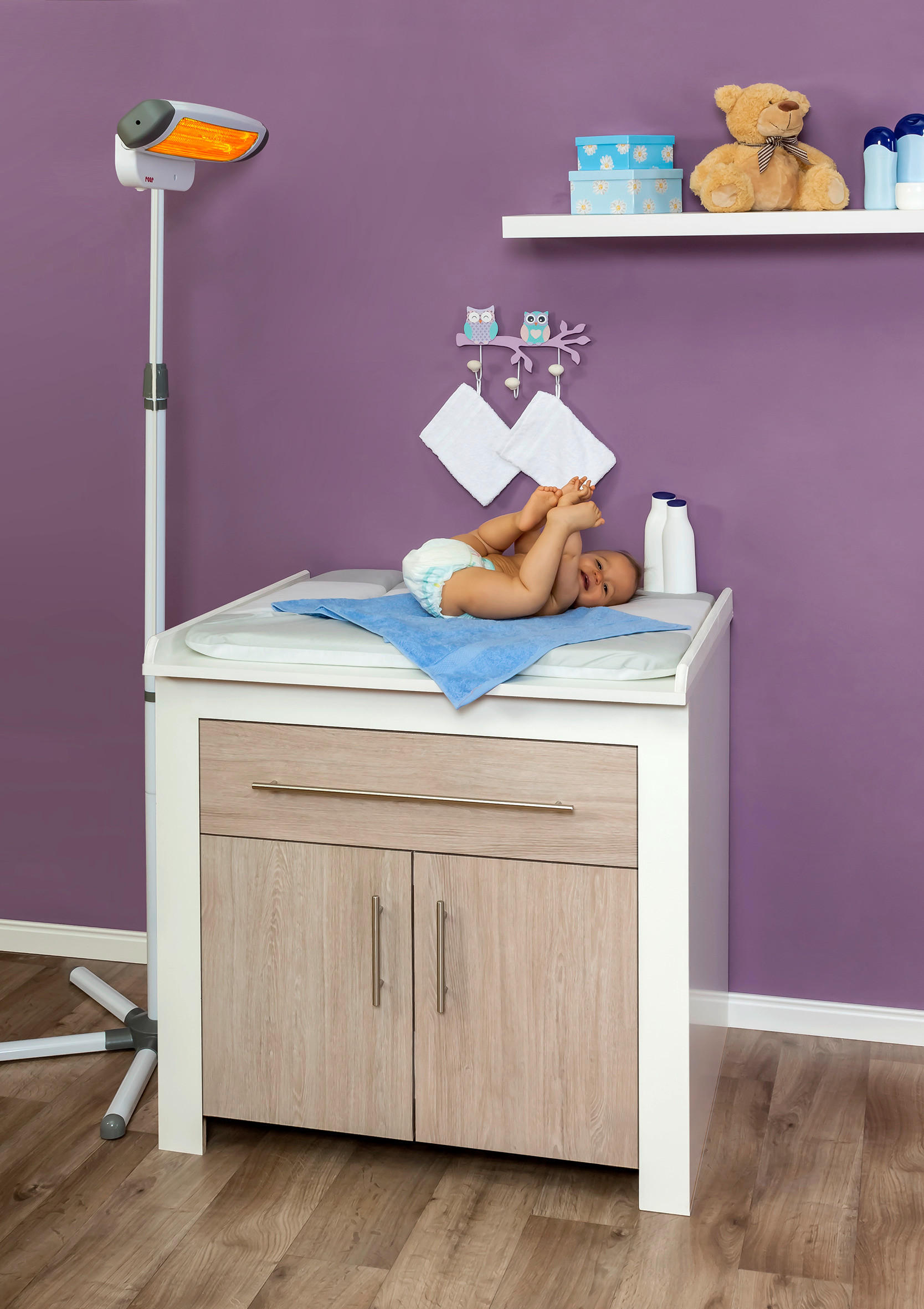 Thumbnail - Reer Heizstrahler, Weiß, Metall, Kunststoff, 52x185 cm, Freizeit, Heizen & Kühlen, Heizstrahler