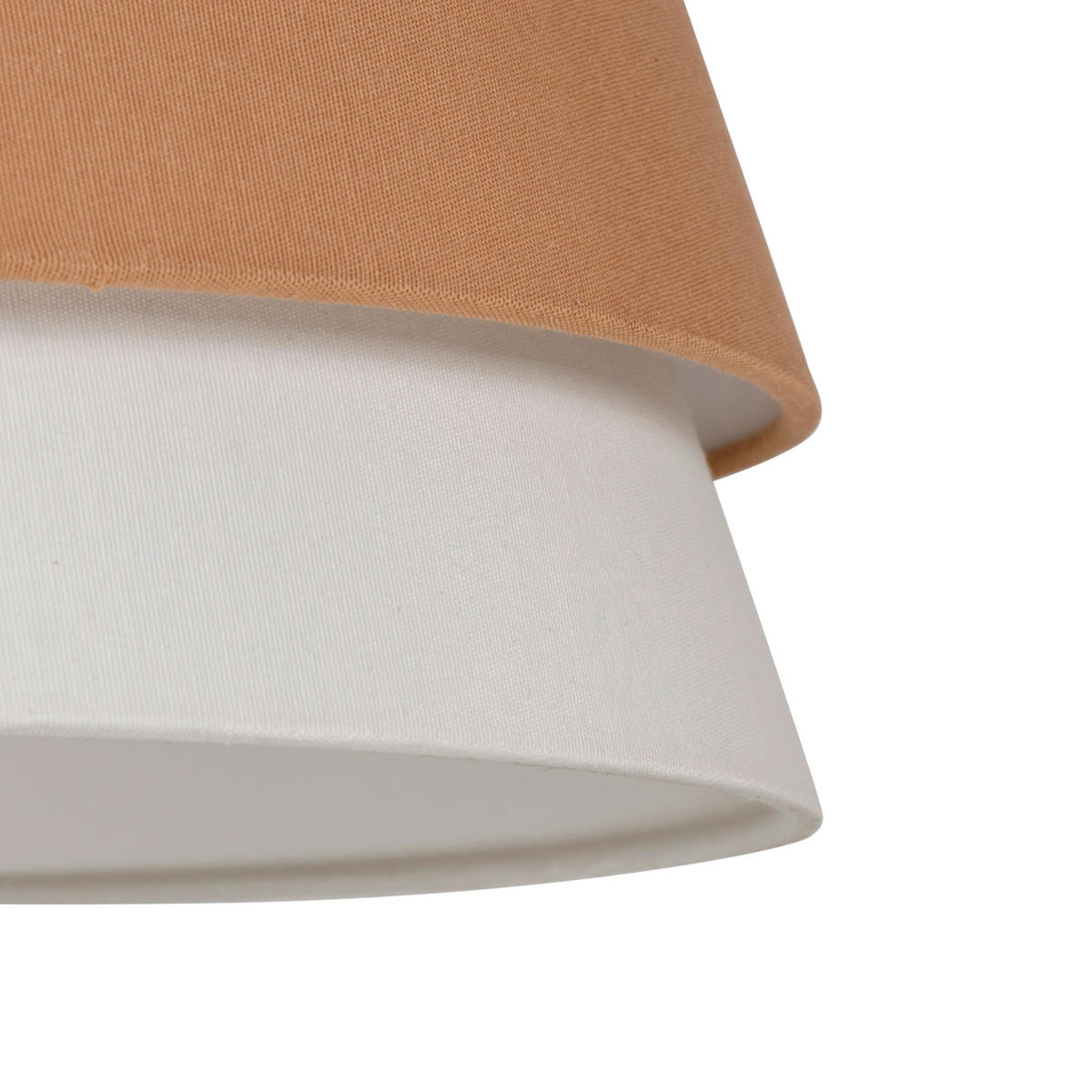 PENDELLEUCHTE 90/20/130 cm  - Weiß/Mokka, Trend, Kunststoff/Textil (90/20/130cm) - Collett's Monde