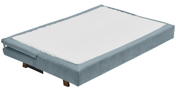 SCHLAFSOFA Flachgewebe Hellblau - Eichefarben/Hellblau, KONVENTIONELL, Holz/Textil (205/85/98cm) - Carryhome
