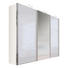 SCHWEBETÜRENSCHRANK in Grau, Weiß - Alufarben/Weiß, Design, Glas/Holzwerkstoff (300/236/68cm) - Hom`in SCHWEBETÜRENSCHRANK in Grau, Weiß - Alufarben/Weiß, Design, Glas/Holzwerkstoff (300/236/68cm) - Hom`in