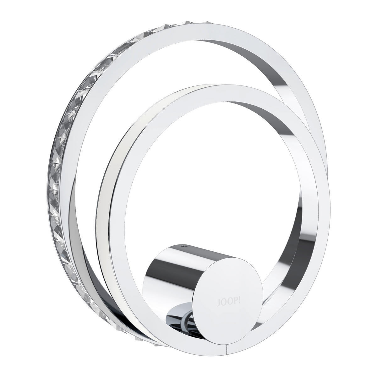 LED-WANDLEUCHTE Jewel Lights 30,5/31 cm   - Klar/Chromfarben, LIFESTYLE, Glas/Metall (30,5/31cm) - Joop!