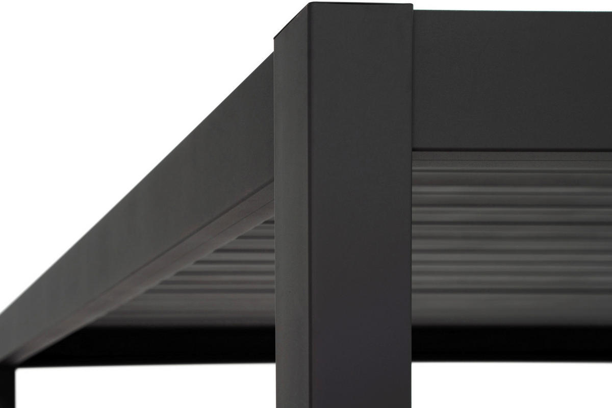 PERGOLA velikost: 300/250/300 cm - antracitová, Modern, kov (300/250/300cm) - Gardenson