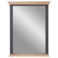 Oglindă De Perete 65/83/15 cm    - culoare lemn stejar/grafit, Romantik / Landhaus, sticlă/material pe bază de lemn (65/83/15cm) - Landscape