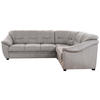 ECKSOFA in Flachgewebe Hellgrau  - Hellgrau/Schwarz, Konventionell, Kunststoff/Textil (264/215cm) - Sit & More