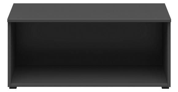 REGALAUFSATZ Graphitfarben - Graphitfarben, MODERN, Holzwerkstoff (80/35/40cm) - Carryhome