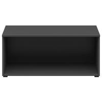 REGALAUFSATZ  80/35/40 cm Graphitfarben  - Graphitfarben, MODERN, Holzwerkstoff (80/35/40cm) - Carryhome