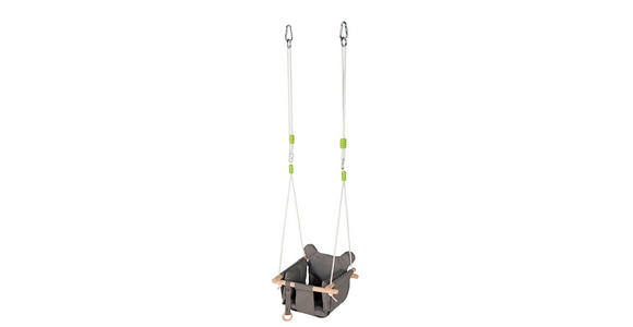 BABYSCHAUKEL SWING - Grau, Trend, Holz/Kunststoff (40/40/25cm) - My Baby Lou
