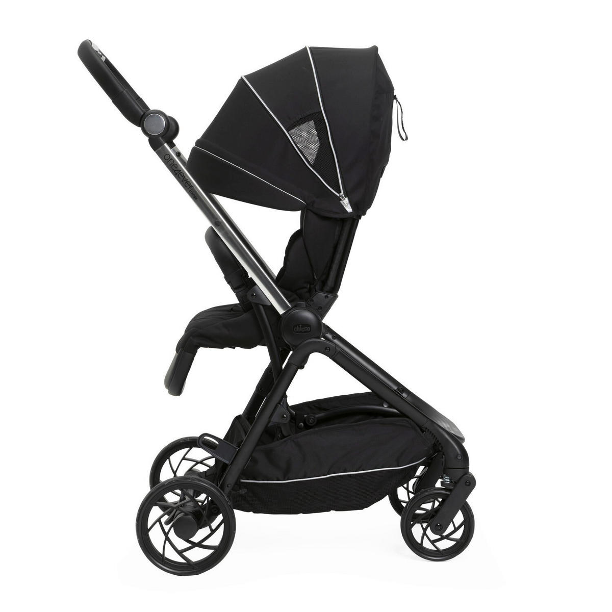 BUGGY One4ever Lounge  - Schwarz, Basics, Textil/Metall (51/99-109/78cm) - Chicco