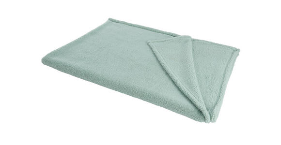 DECKE 150/200 cm - Jadegrün, Basics, Textil (150/200cm) - Novel