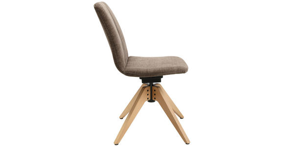 STUHL in Flachgewebe Holz, Textil - Eichefarben/Braun, Design, Holz/Textil (46/85-88/55cm) - Johann Jakob