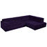 WOHNLANDSCHAFT in Textil Violett - Chromfarben/Violett, Design, Textil/Metall (323/222cm) - Beldomo Style WOHNLANDSCHAFT in Textil Violett - Chromfarben/Violett, Design, Textil/Metall (323/222cm) - Beldomo Style
