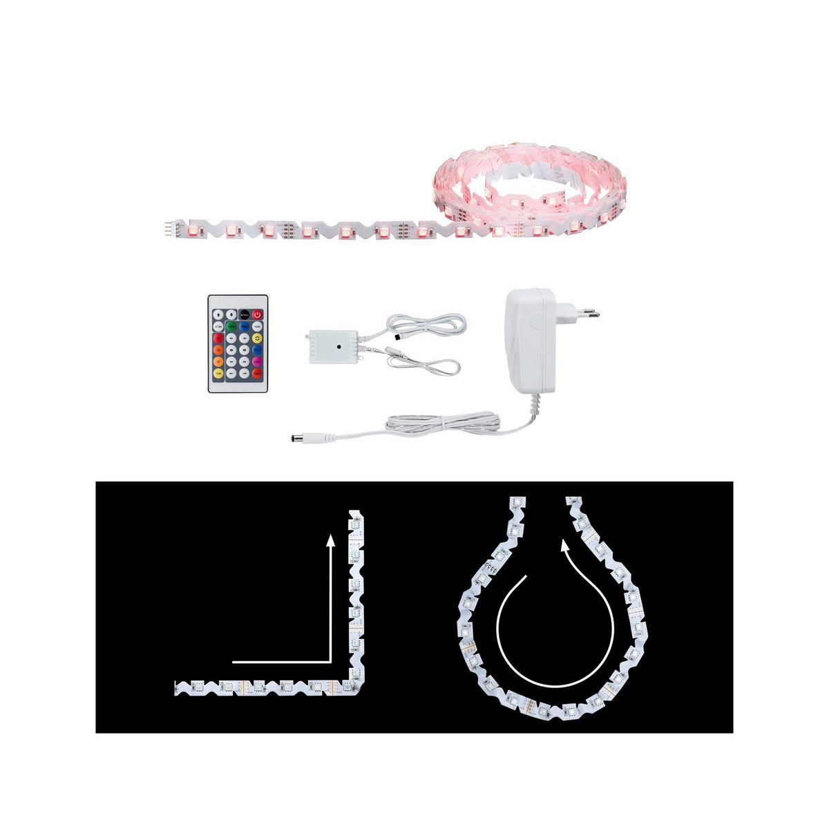 LED-STRIP FLEX 300/1,3/0,2 cm   - Weiß, Design, Kunststoff (300/1,3/0,2cm) - Paulmann