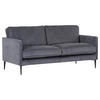 2-SITZER-SOFA Cord Anthrazit  - Anthrazit/Schwarz, Design, Holz/Textil (175/64/85cm)