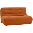 SCHLAFSOFA Teddystoff Terracotta  - Terracotta/Schwarz, KONVENTIONELL, Kunststoff/Textil (150/85/100cm) - Carryhome