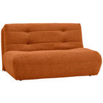 SCHLAFSOFA Teddystoff Terracotta  - Terracotta/Schwarz, KONVENTIONELL, Kunststoff/Textil (150/85/100cm) - Carryhome