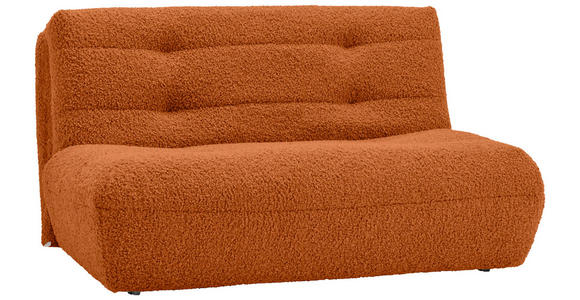 SCHLAFSOFA Teddystoff Terracotta  - Terracotta/Schwarz, KONVENTIONELL, Kunststoff/Textil (150/85/100cm) - Carryhome