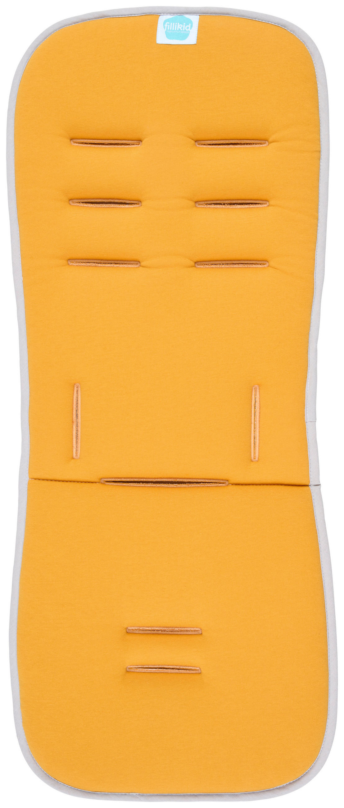 Fillikid Kinderwageneinlage Grau, Currygelb 30x73 cm