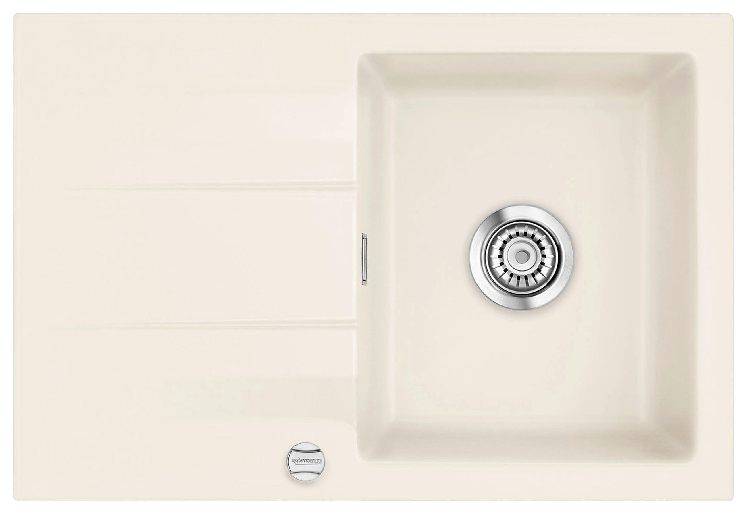 SPÜLE Genea 75 / 50900219  - Creme, Basics, Keramik (75/51/20cm) - Systemceram