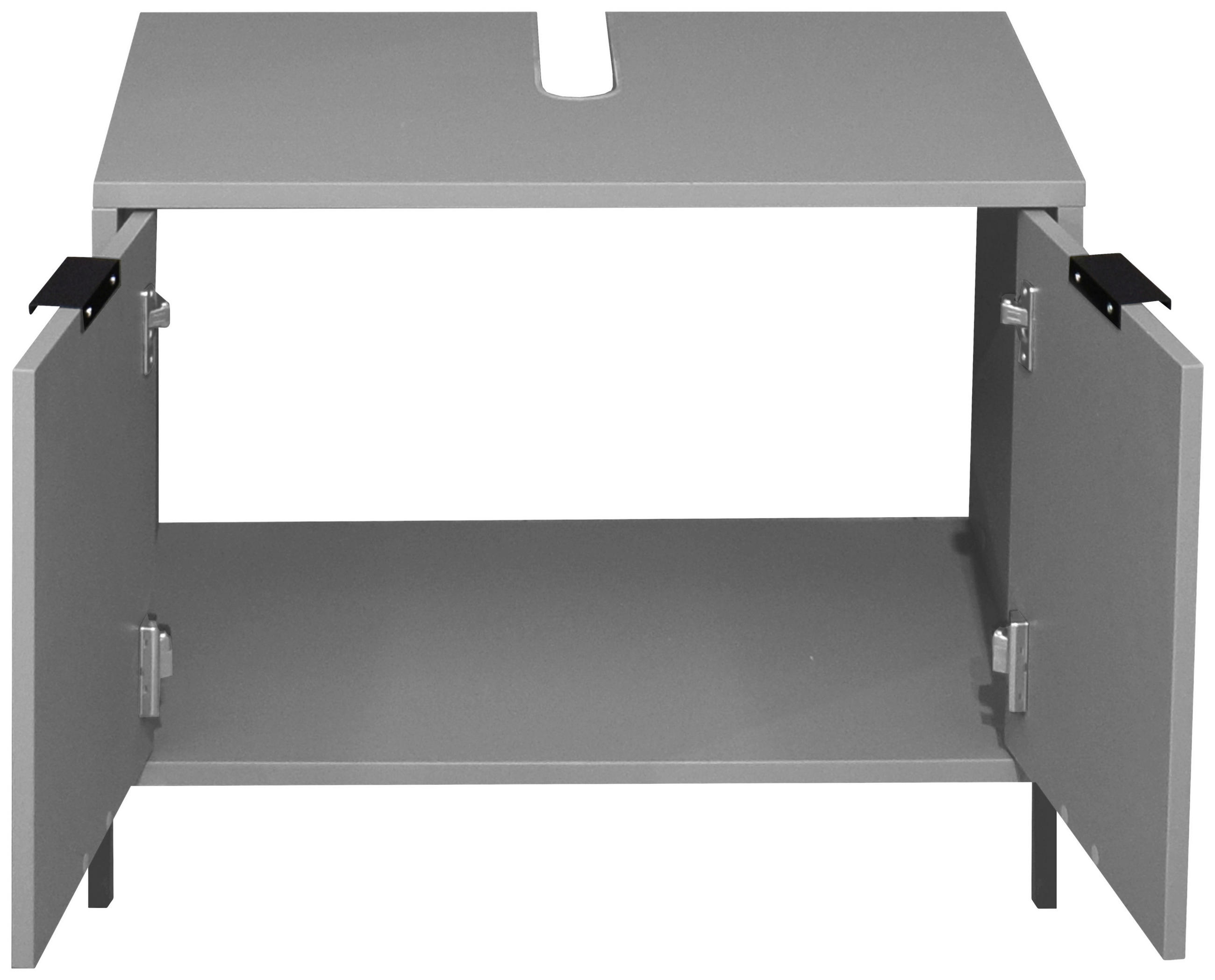 WASCHBECKENUNTERSCHRANK 71/58/45 cm  - Grau, MODERN, Holzwerkstoff (71/58/45cm) - Livetastic